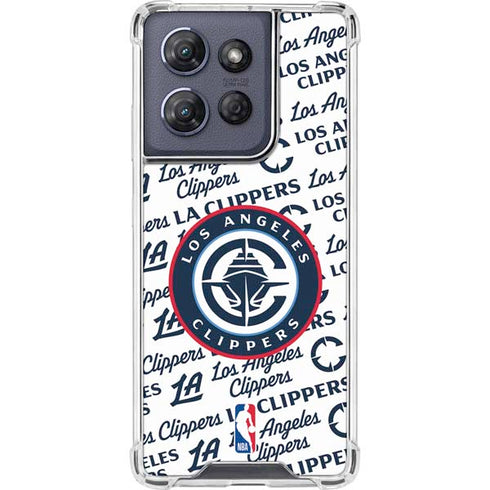 NBA Los Angeles Clippers Blast Text Moto G Play 5G (2025) Clear Case